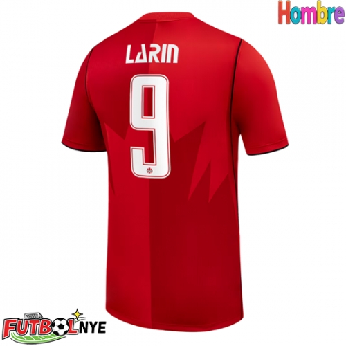 Camiseta Canadá Cyle Larin #9 Primera Equipación Mundial 2026 manga corta